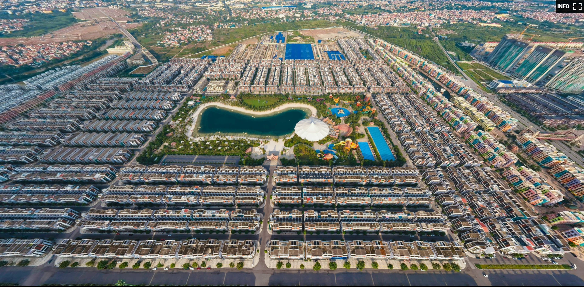 Toàn cảnh khu Mega Grand Word, Vịnh biển 4 mùa Vinhomes Ocean Park 3